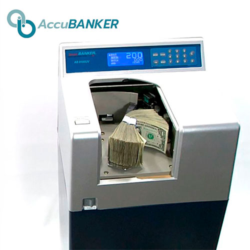 AccuBANKER AB8100 Contadora de billetes fajos cerrados